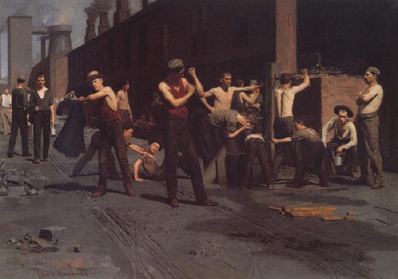 Thomas Anshutz The Ironworkers' Noontime oil painting image